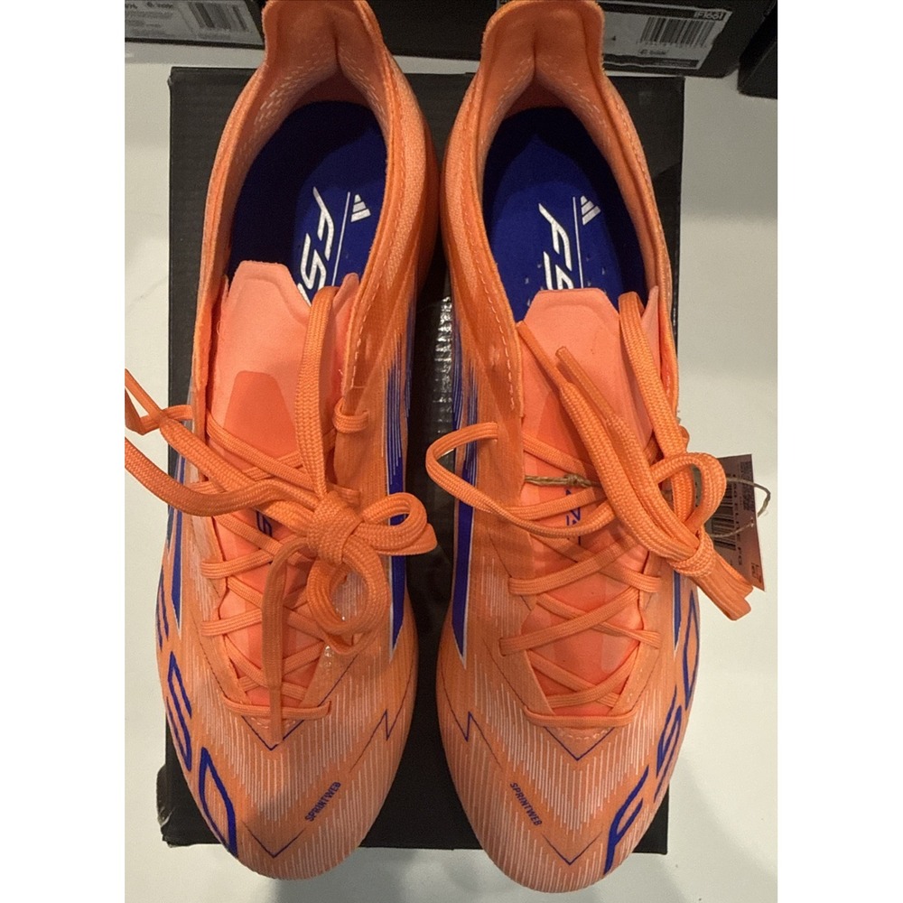 adidas F50 ELITE FG Football/Soccer Cleats Orange & Blue 6.5 Men/7.5 Women -New